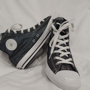 Converse Black and White High-Top Sneakers